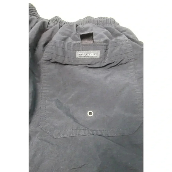 Vintage Y2K No Fear Swim Board Surf Shorts Men's Size Large Black Lined Pocket - Picture 5 of 6